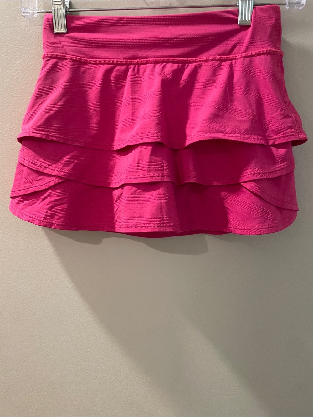 Athleta Girl Hot Pink Layered Skort Medium- Slightly Used